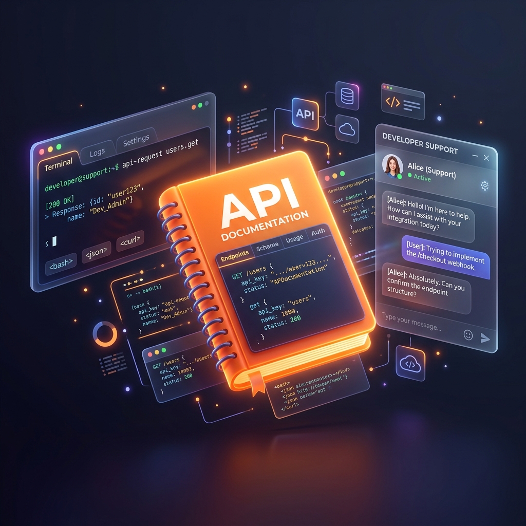 TruID Developer Support & API Documentation Illustration